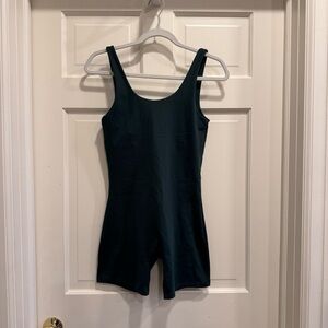 Girlfriend Collective Bike Unitard in Moss